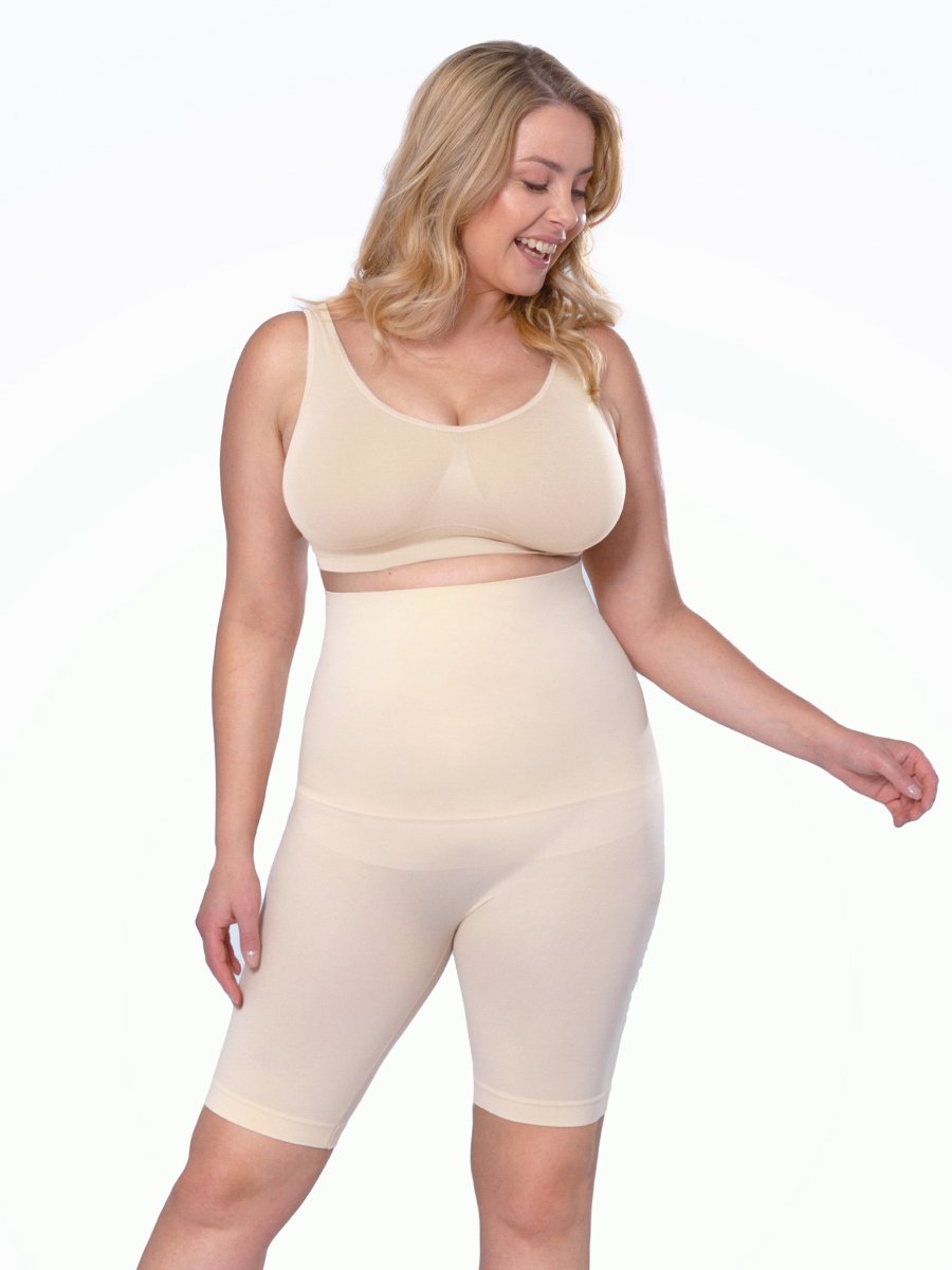 Shapewear For Women Tummy Control Full Body Shaper Butt Lifter Thigh  Slimmer Shorts --- Complexion Size 2xl
